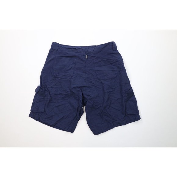 Vintage Nike Limited Edition Mens Large Faded Above Knee Cargo Shorts Navy Blue - Picture 9 of 12